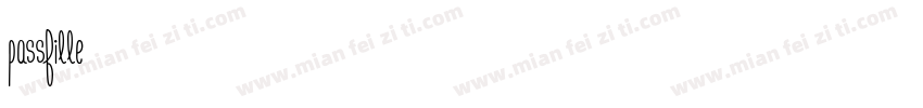 passfille字体转换
