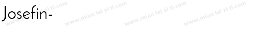 Josefin字体转换
