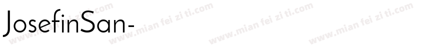 JosefinSan字体转换