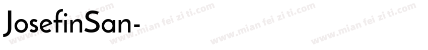 JosefinSan字体转换