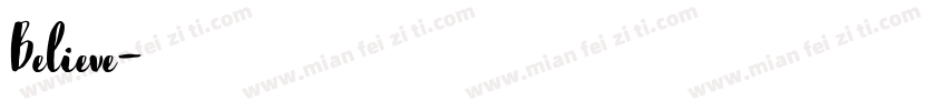 Believe字体转换