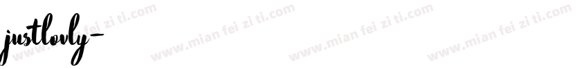 justlovly字体转换