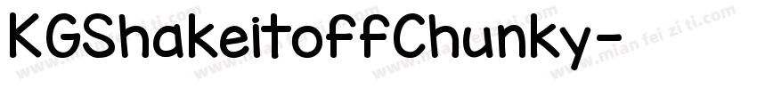 KGShakeitoffChunky字体转换
