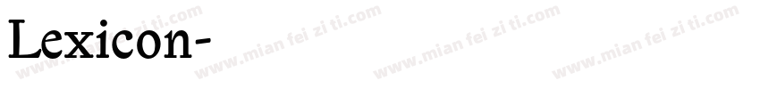Lexicon字体转换