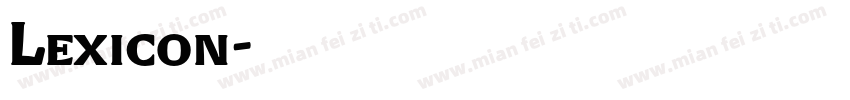 Lexicon字体转换