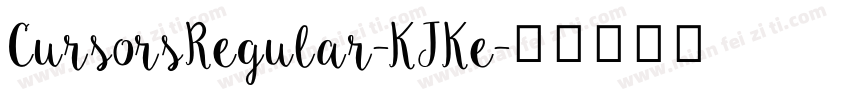CursorsRegular-KJKe字体转换