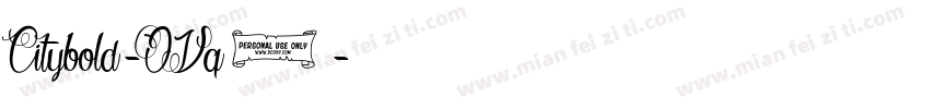 Citybold-OVq8字体转换