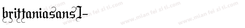 brittaniasansI字体转换