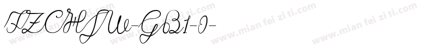 FZCHJW-GB1-0字体转换