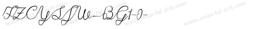 FZCYSJW—BG1-0字体转换