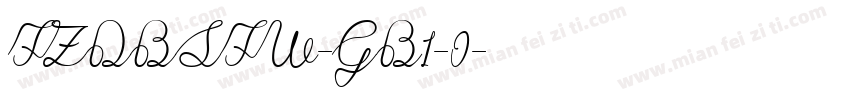 FZDBSFW-GB1-0字体转换