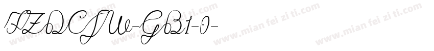 FZDCJW-GB1-0字体转换