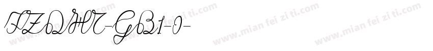 FZDHT-GB1-0字体转换