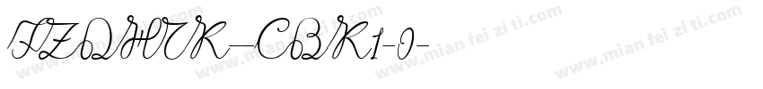 FZDHTK--CBK1-0字体转换