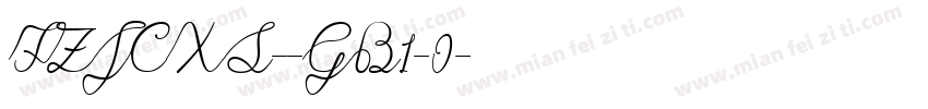 FZJCXS--GB1-0字体转换