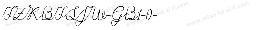 FZKBFSJW-GB1-0字体转换