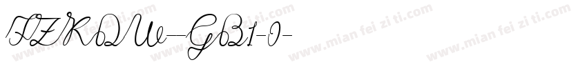 FZKDW--GB1-0字体转换