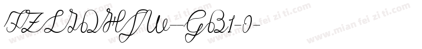 FZLIDHJW--GB1-0字体转换