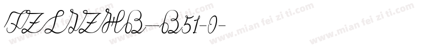 FZLIZHB--B51-0字体转换