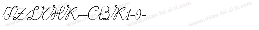 FZLTHK--CBK1-0字体转换