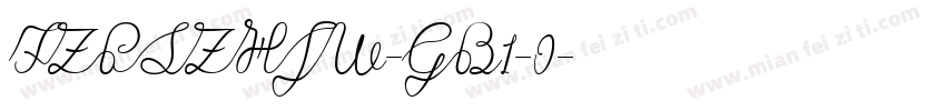 FZPSZHJW-GB1-0字体转换