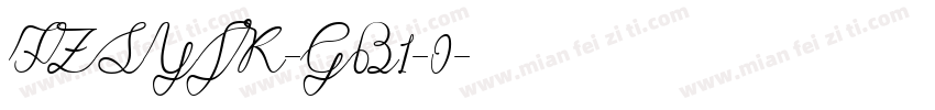 FZSYJK-GB1-0字体转换