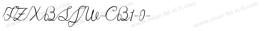 FZXBSJW-CB1-0字体转换