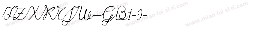 FZXKTJW--GB1-0字体转换