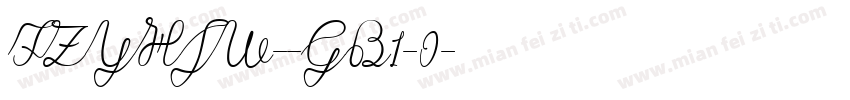 FZYHJW--GB1-0字体转换
