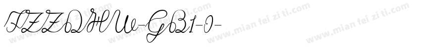 FZZDHW-GB1-0字体转换