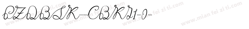 PZDBSK--CBKI1-0字体转换