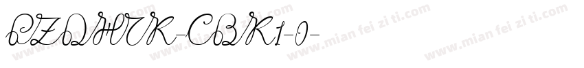 PZDHTK-CBK1-0字体转换