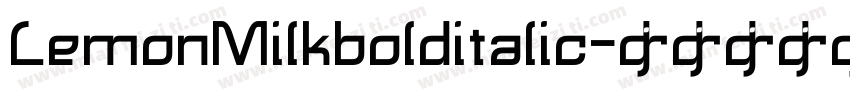 LemonMilkbolditalic字体转换