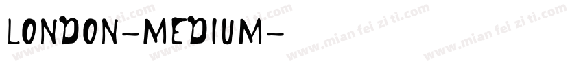 London-Medium字体转换
