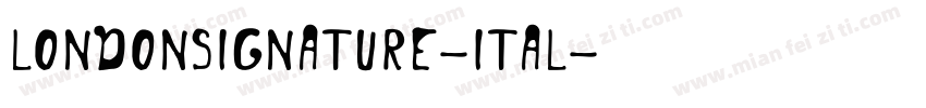 LondonSignature-ITal字体转换