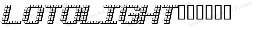 lotolight字体转换