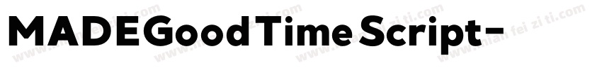 MADEGoodTimeScript字体转换