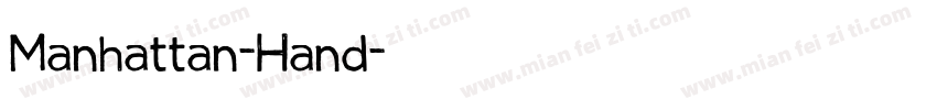 Manhattan-Hand字体转换
