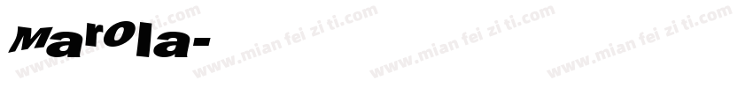 Marola字体转换