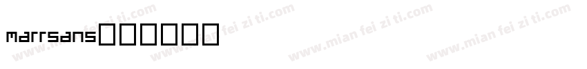 marrsans字体转换