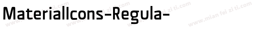 MaterialIcons-Regula字体转换