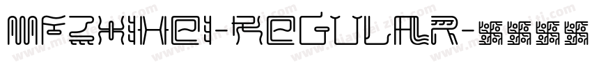 MFZhiHei-Regular字体转换