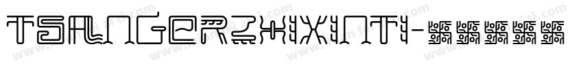 TsangerZhiXinTi字体转换