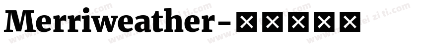 Merriweather字体转换