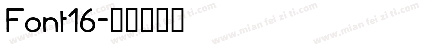 Font16字体转换
