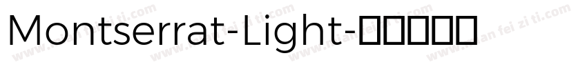 Montserrat-Light字体转换
