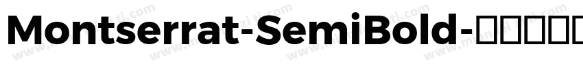 Montserrat-SemiBold字体转换