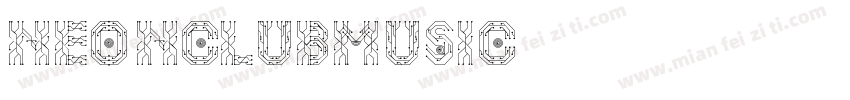 NEONCLUBMUSIC字体转换