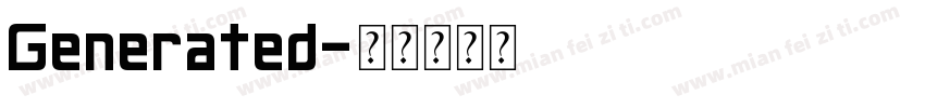 Generated字体转换