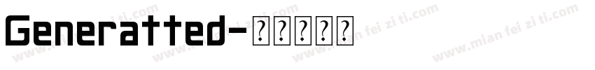 Generatted字体转换